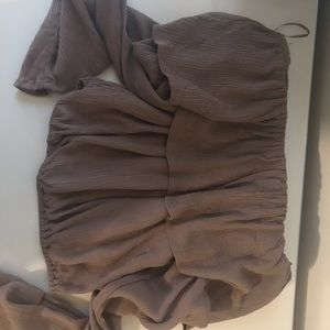 Off the Shoulder Ruffled Crop Top